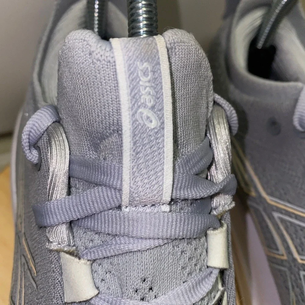 ASICS Gel Nimbus 26 Shoes Womens 8.5 US Gray PureGEL Running Walking 1012B601 - Picture 14 of 15